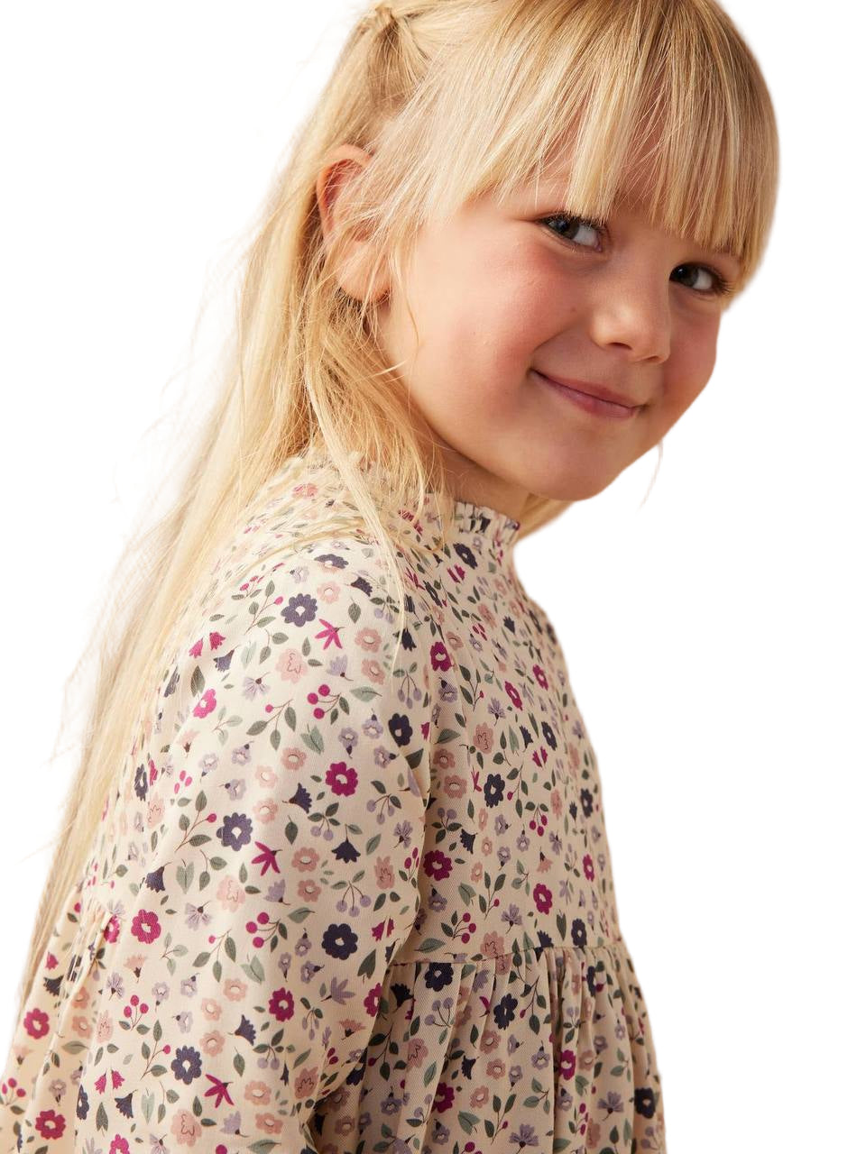 Robe motif all over overture boutonniere