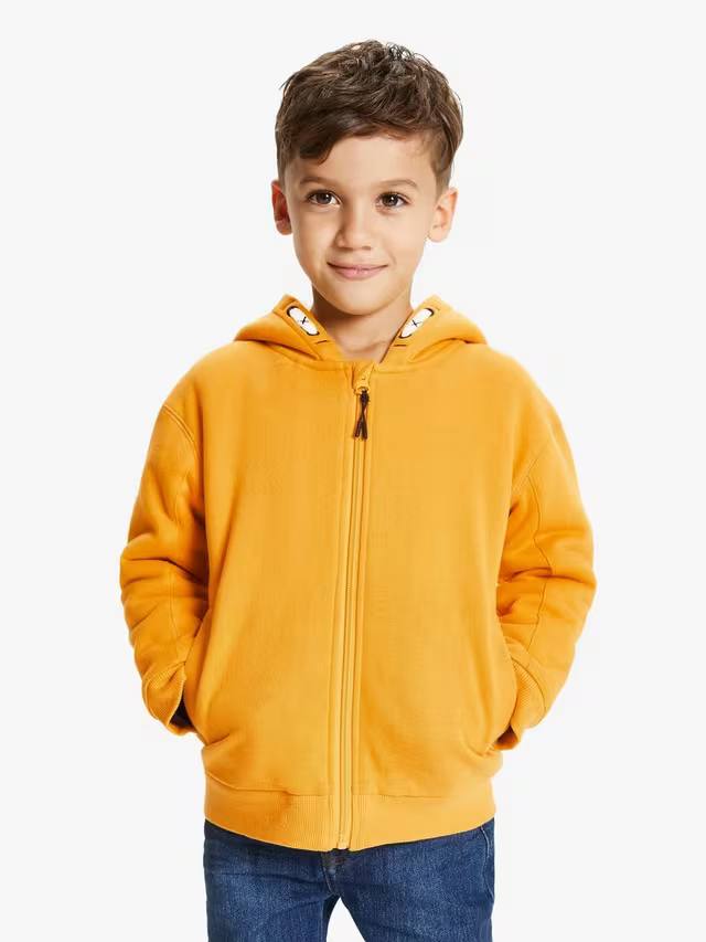 John lewis  Boys' Borg-Lined Zip Through Hoodie