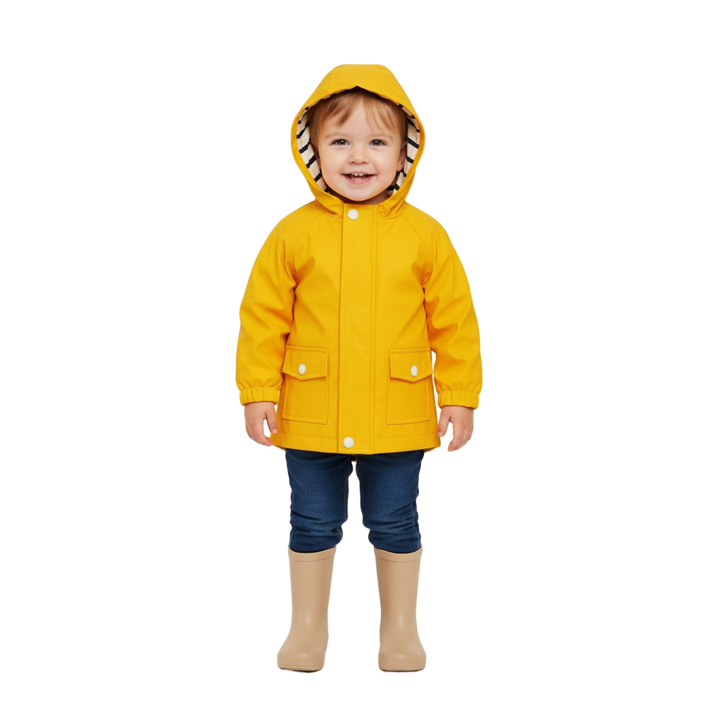 Parka à capuche JAUNE