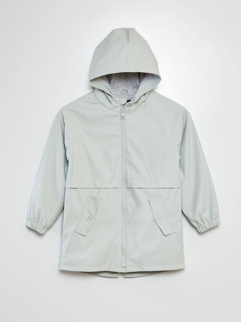 Parka à capuche déperlant BLEU