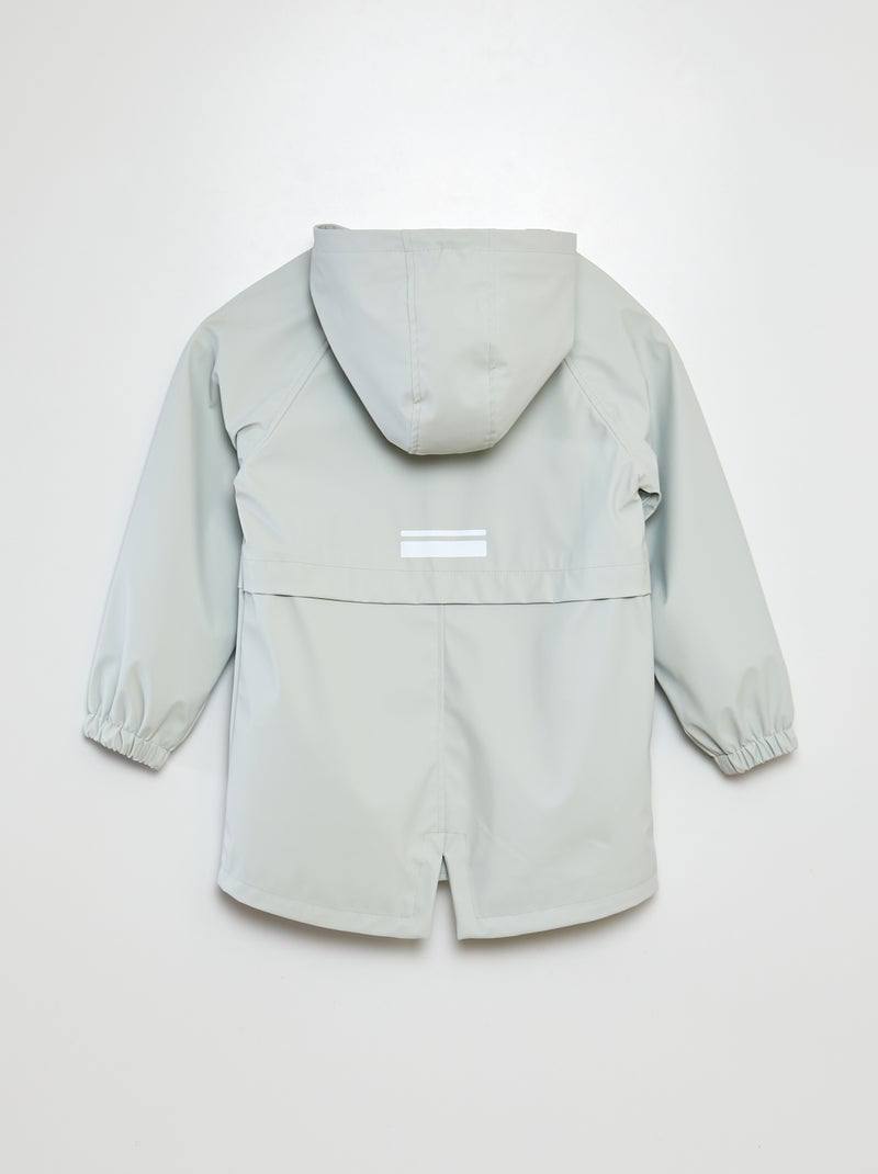 Parka à capuche déperlant BLEU