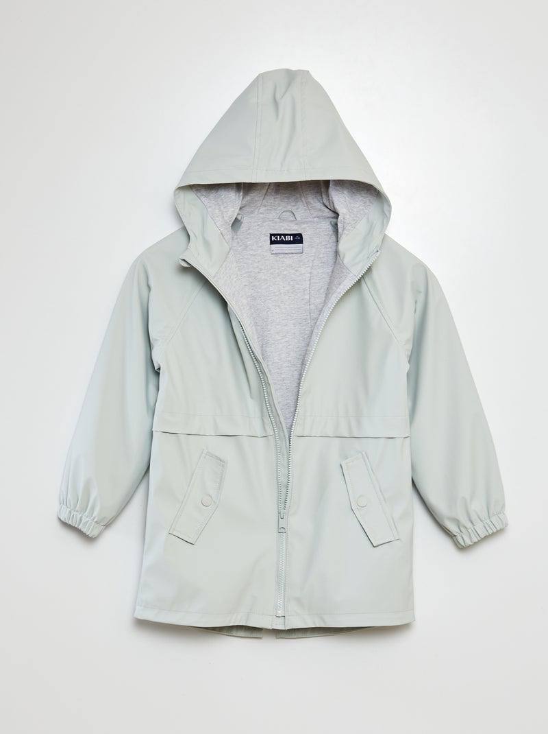 Parka à capuche déperlant BLEU