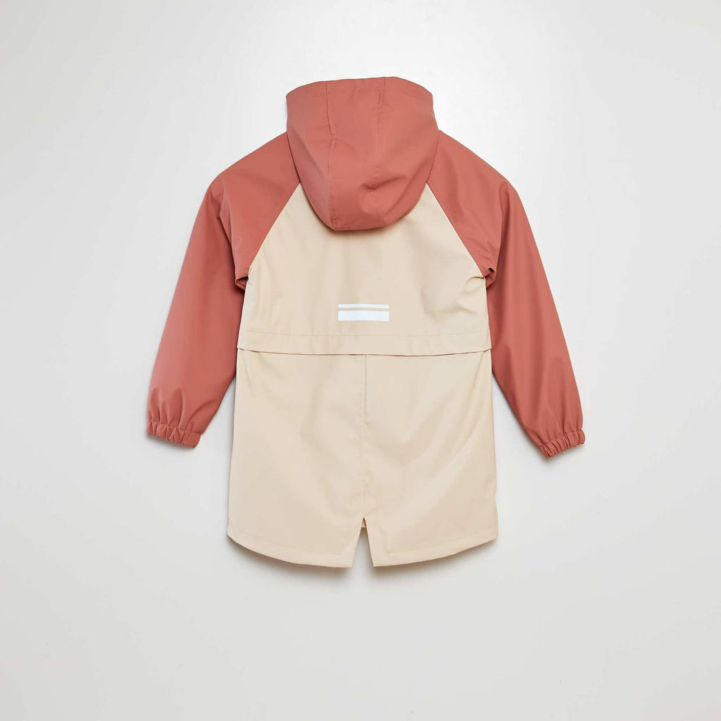 Parka à capuche déperlant ORANGE