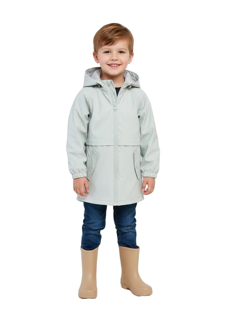 Parka à capuche déperlant BLEU